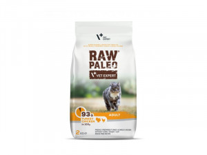 RAW PALEO ADULT CAT - tītars/vista 2kg